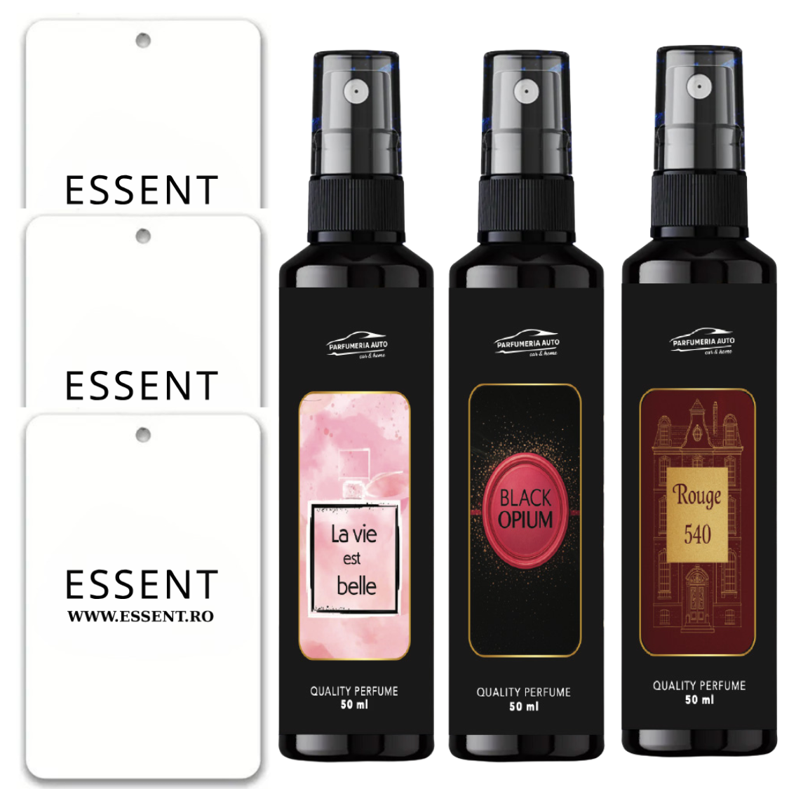 Set 3 Parfumuri  + 3 Brăduți CADOU