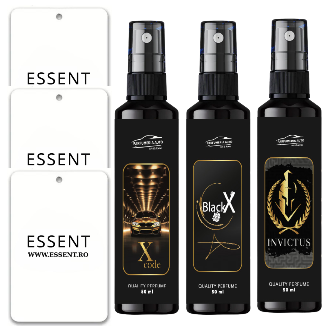 Set 3 Parfumuri  + 3 Brăduți CADOU