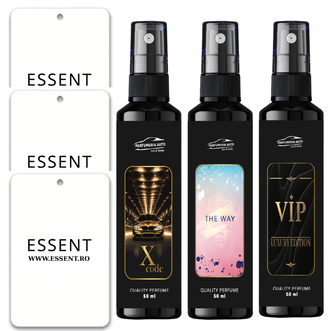 Set 3 Parfumuri  + 3 Brăduți CADOU