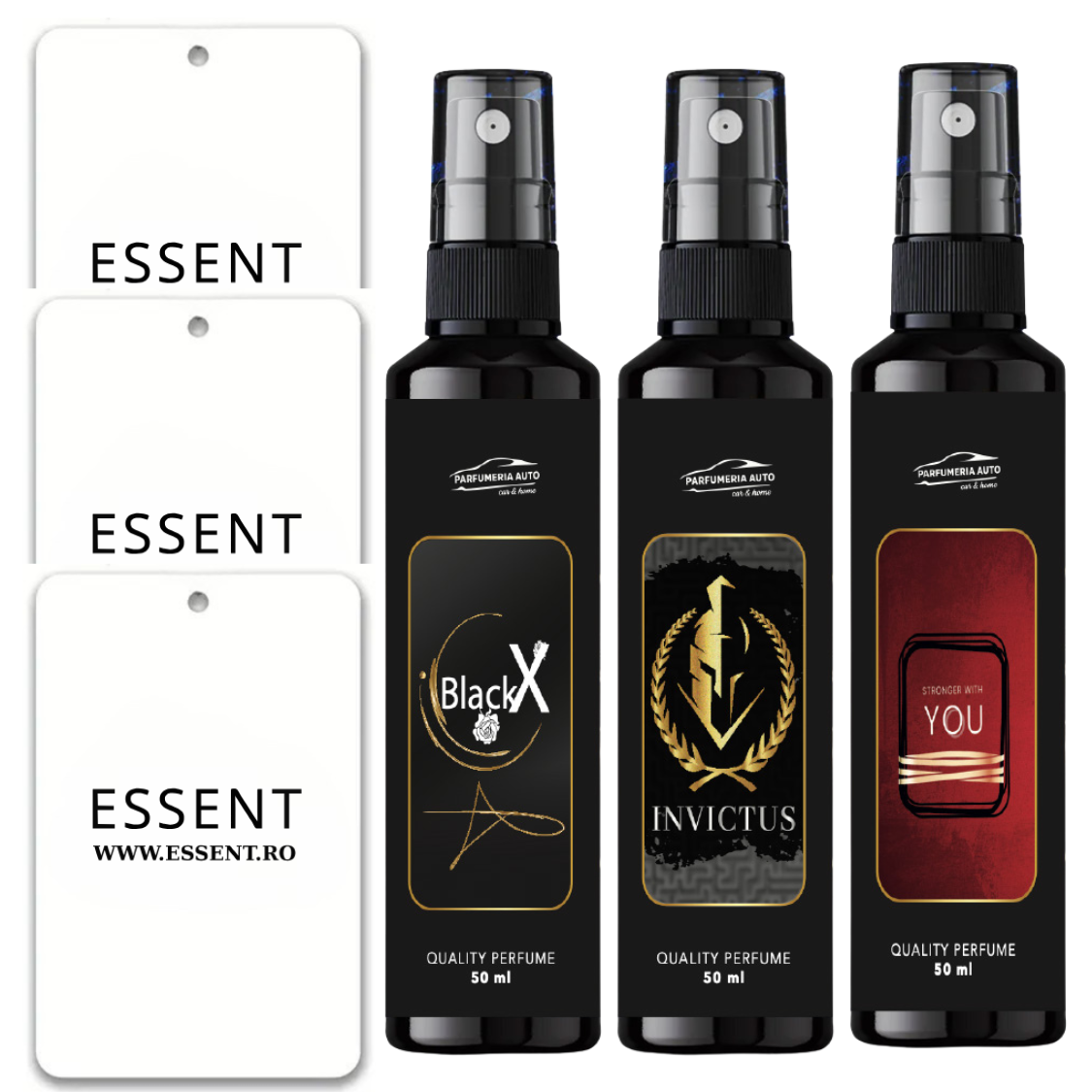 Set 3 Parfumuri  + 3 Brăduți CADOU