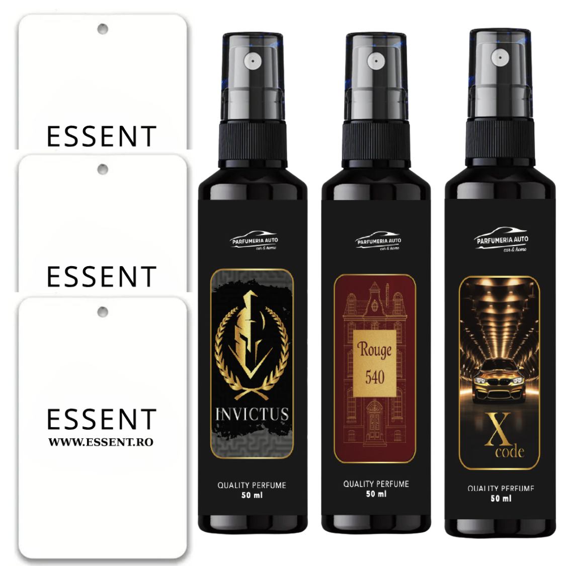 Set 3 Parfumuri  + 3 Brăduți CADOU